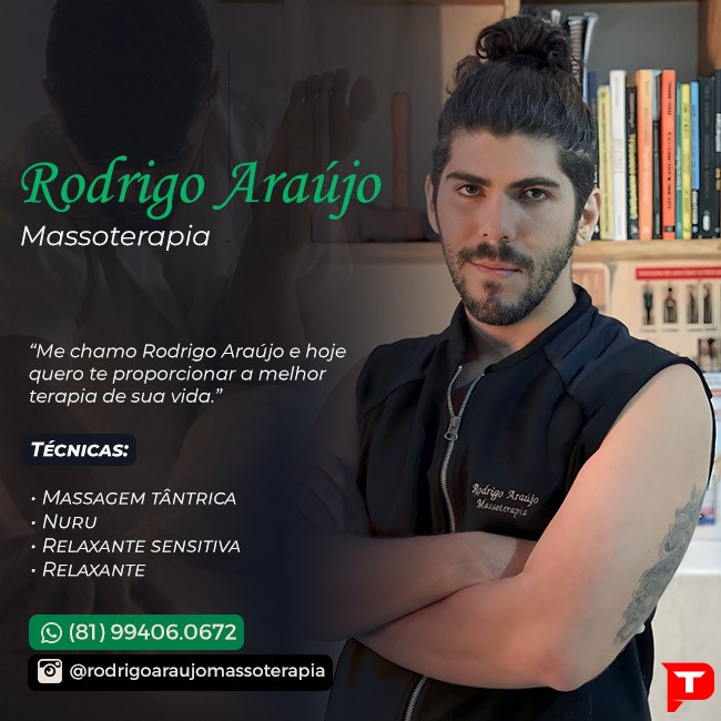 Rodrigo Araújo Massoterapia - Tops Massagens